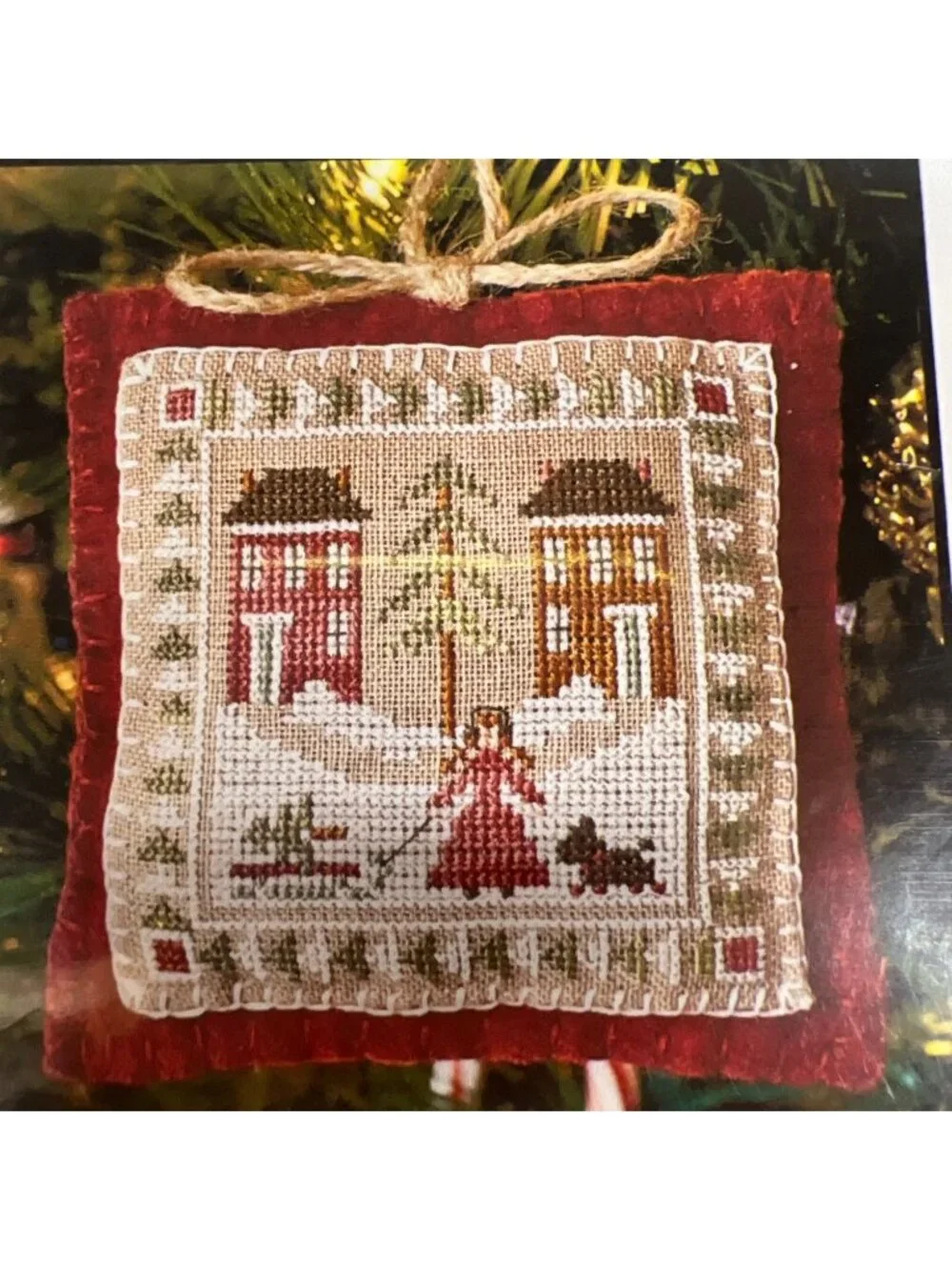 Little House Needleworks Cross Stitch Patterns Set Of 3 Featuring Holiday & Orna